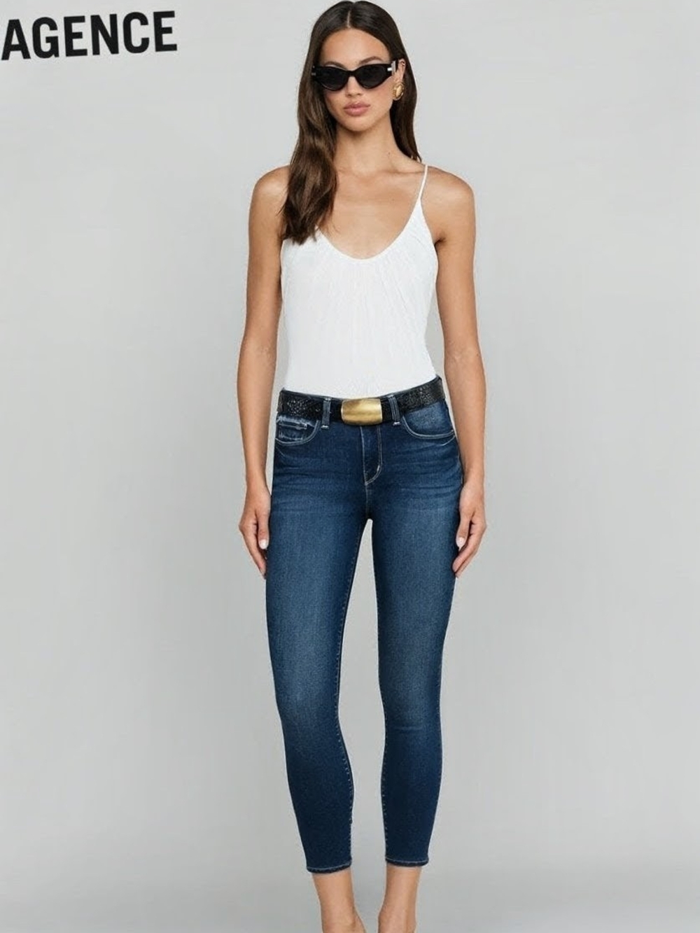 L'Agence Cropped Skinny Jeans, Soft, Quality,   Form Fitting Denim, True To Size
